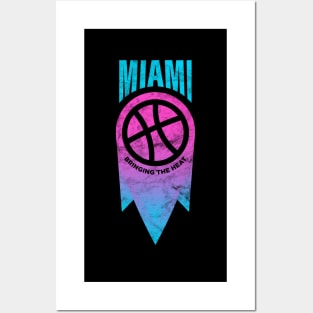 Modern Flaming Basketball Miami Heat 2021 Logo Redesign Posters and Art